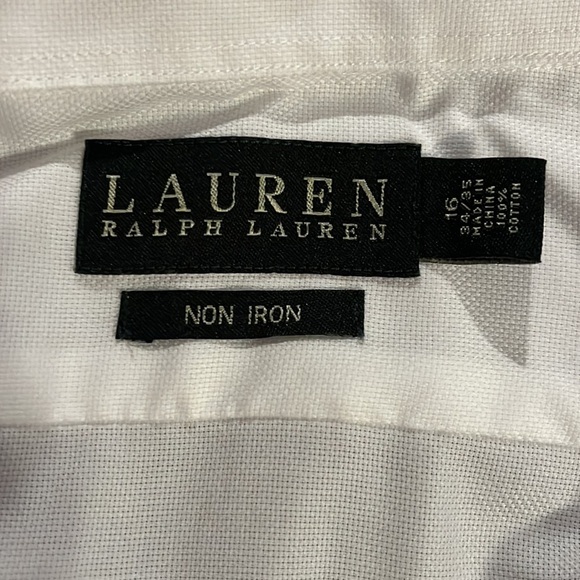 LAUREN RALPH LAUREN Mens Button Down Dress Shirt - Picture 5 of 6